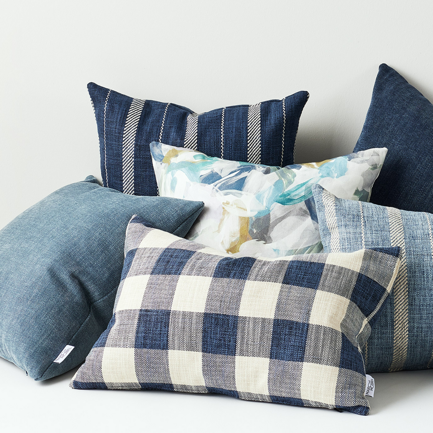 Mayfair Indigo Color Cushion